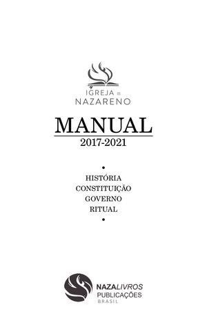 Calaméo Manual Igreja Do Nazareno 2017 2021