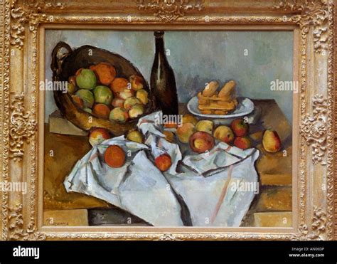 The Basket of Apples, by Paul Cezanne, 1895. The famous Art Institute of Chicago Stock Photo - Alamy