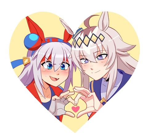 tamamo cross  oguri cap umamusume    drawn  boro