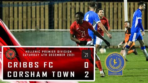 Cribbs FC 0 V 2 Corsham Town FC Hellenic Premier Match Highlights