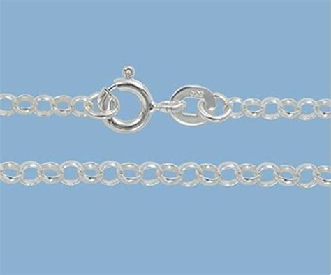 Sterling Silver Rolo Chain Mm Inch Metal Clay Discount Supply