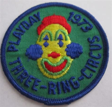 Vintage 1973 Girl Scout Fun Patch With Clown By Allthingsgirlscout