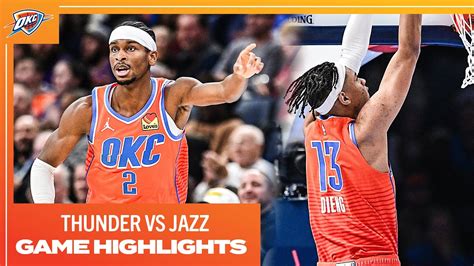 Okc Thunder Vs Utah Jazz Game Highlights December 11 2023 Youtube