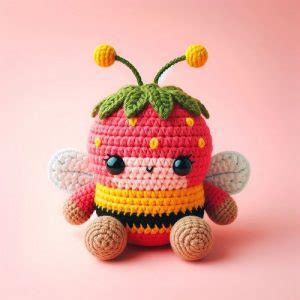 Crochet Strawberry Bee Amigurumi Free Pattern All Amigurumi