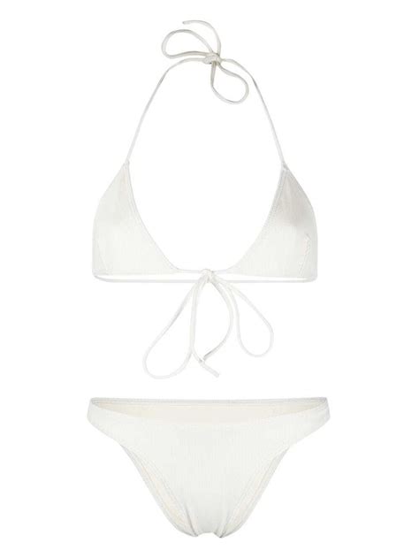 Lido Front Tie Fastening Detail Bikini Set Editorialist