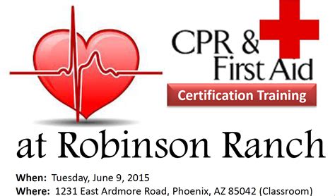 CPR and First Aid Certification training