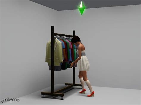 Mod The Sims Functional Clothes Rack Clothing Rack Closet