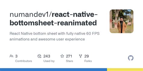 GitHub Numandev1 React Native Bottomsheet Reanimated React Native