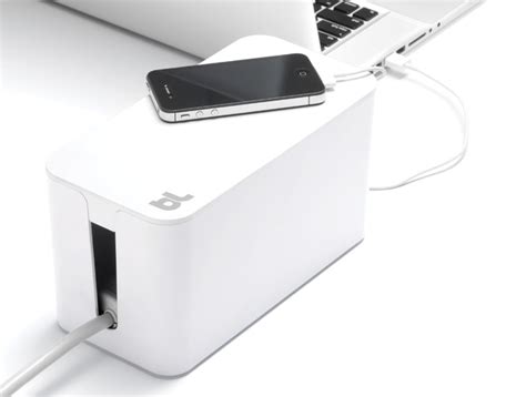 Bluelounge Cablebox Mini Cable Management Solution White At Mighty