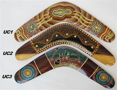 Collectable Boomerangs Traditional And Contemporary Dot Art