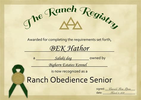 BEK Hathor ROS Certificate by RanchRegistryAdmin on DeviantArt