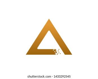 Digital Triangel Logo Template Icon Symbol Vector De Stock Libre De