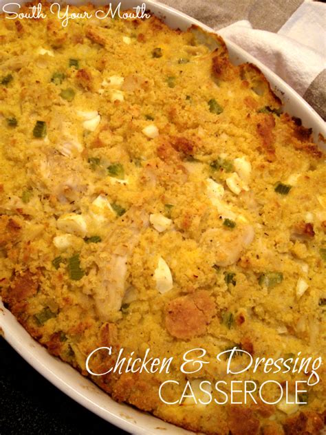 Chicken and Dressing Casserole | South Your Mouth | Bloglovin’