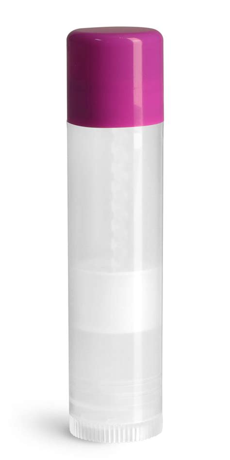 Sks Bottle And Packaging 15 Oz Purple Cap Lip Balm Tubes Natural Lip