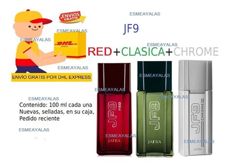 Jafra Set 3 Jf9 Clásica Red Chrome Caballero Envio Gratis 999 00