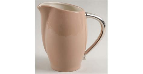 Cocoa Rose Coupe Platinum Trim Creamer By Flintridge Replacements