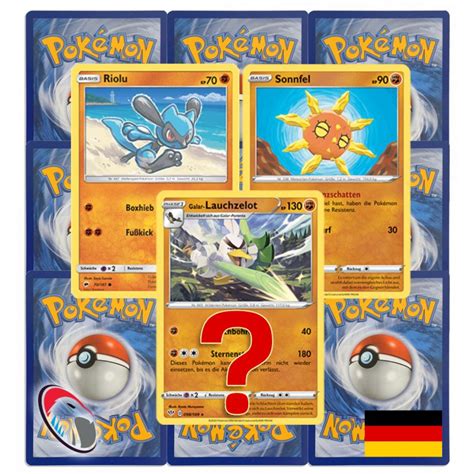 10 Kampf Pokemonkarten Wie EIN Booster Inkl Seltene Rare Stern Karte