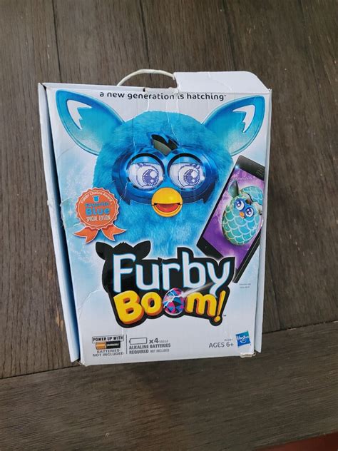 FURBY BOOM BLUE PATTERN SPECIAL EDITION PLUSH INTERACTIVE TOY RARE In