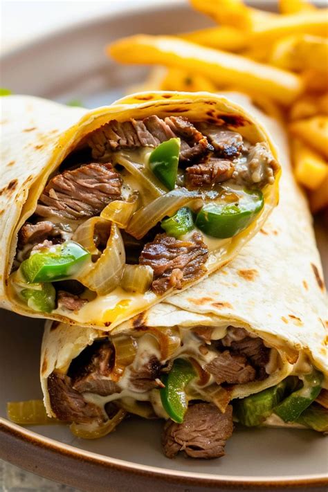 Quick & Easy Philly Cheesesteak Wrap