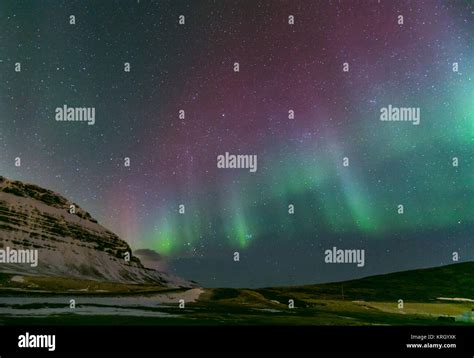 Aurora borealis Iceland Stock Photo - Alamy