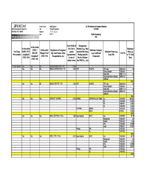 Material Declaration Form Fill Online Printable Fillable Blank