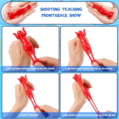 15 Pcs Ejection Chick Toys Light Finger Prank Bouncy Flying Ejection ...