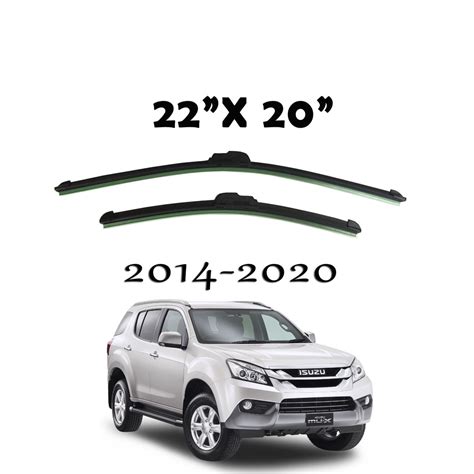 20 22 ISUZU MUX 2014 2020 BANANA TYPE WIPER BLADE 1 SET 2PCS WIPERS FOR