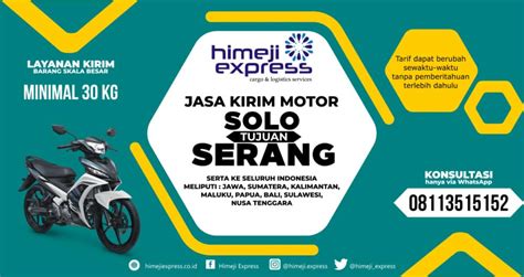 Murah L Kirim Motor Solo Ke Serang Himeji Express