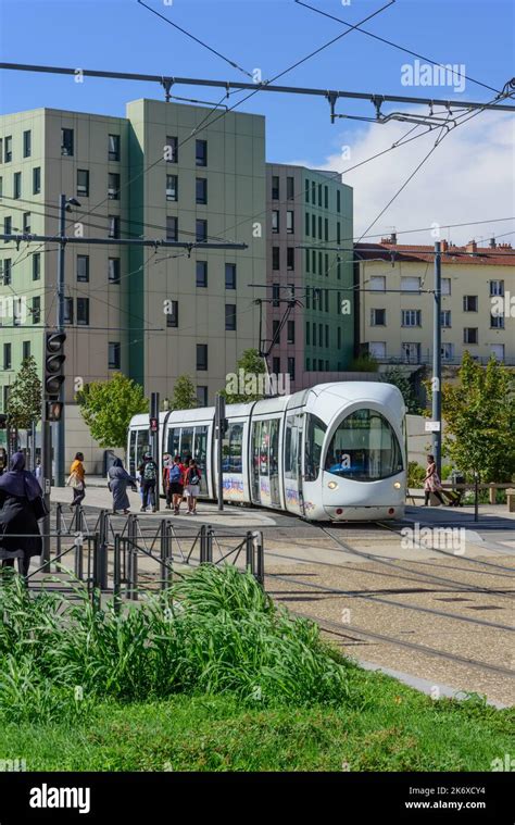 Frankreich Lyon Moderne Stra Enbahn T Debourg France Lyon