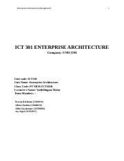 ICT301 Assignment 2 Group Task Docx Enterprise Architecture