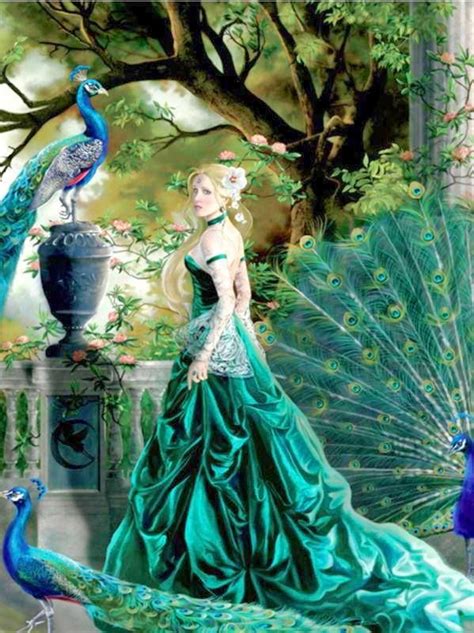 Peacock Lady Fairy Art Fantasy Fairy Beautiful Fairies