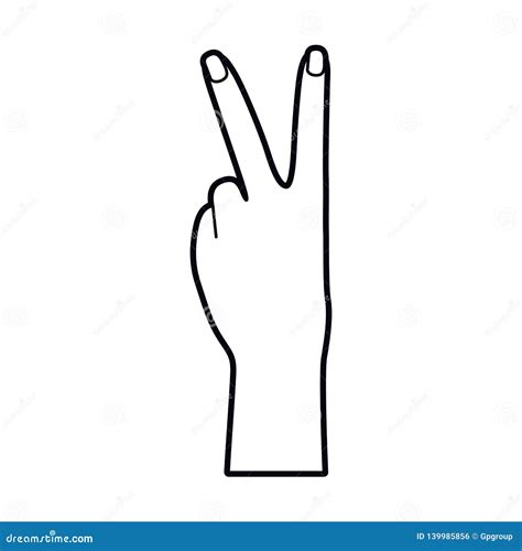 Hand with Peace Sign and Love Pop Art Stock Vector - Illustration of ...