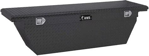 UWS RAM 1500 69 Inch Aluminum Deep Angled Crossover Tool Box Matte