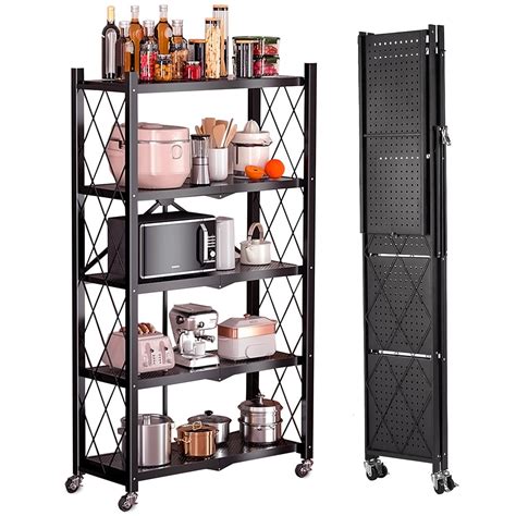 Camkey 5 Tier Heavy Duty Metal Shelving 28 X14 4 X64 2 Foldable With