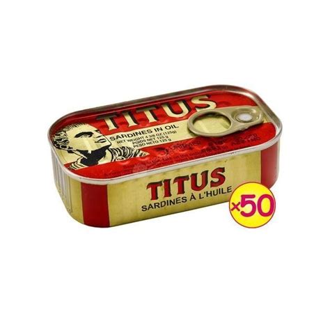 Titus sardines 125g 50pcs