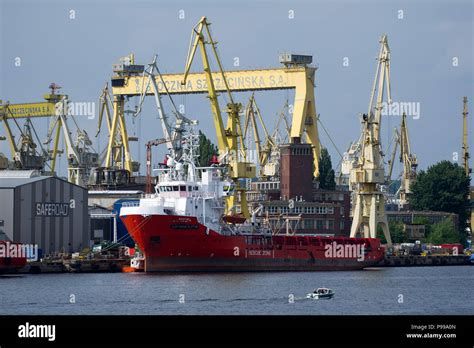 Stocznia Szczecinska Nowa Szczecin Shipyard Hi Res Stock Photography