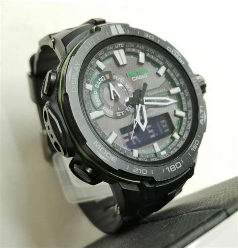 Casio Protrek Prw 6000y Solar Black Mens Watch From Japan Used Ebay