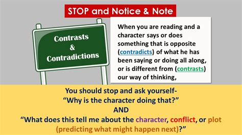 Contrast And Contradictions Notice And Note Youtube