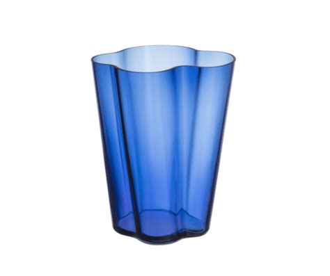 Alvar Aalto vase, 270 mm, blue - minimalist-store.com