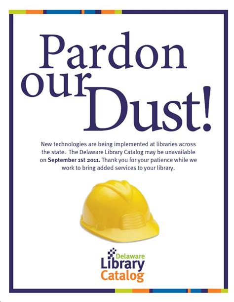 PardonOurDust - Division of Libraries' Blog - State of Delaware