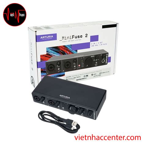 Soundcard Arturia MiniFuse 2 USB-C Audio Interface - Black | Việt Nhạc ...