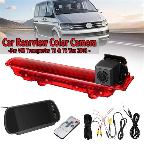 7 Inch Car Backup View Camera Brake Light IR Rear View Reversing Camera