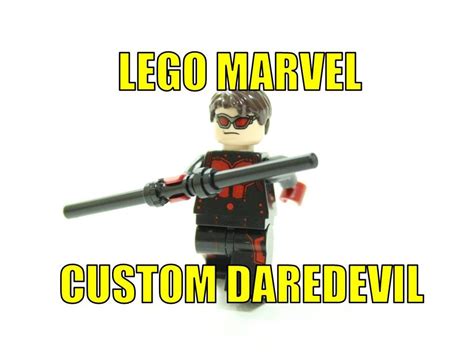 Lego Marvel Superheroes Custom Daredevil Minifigure Youtube