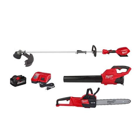 Milwaukee M18 Fuel 18 Volt Lithium Ion Brushless Cordless Quik Lok String Trimmer Blower Combo