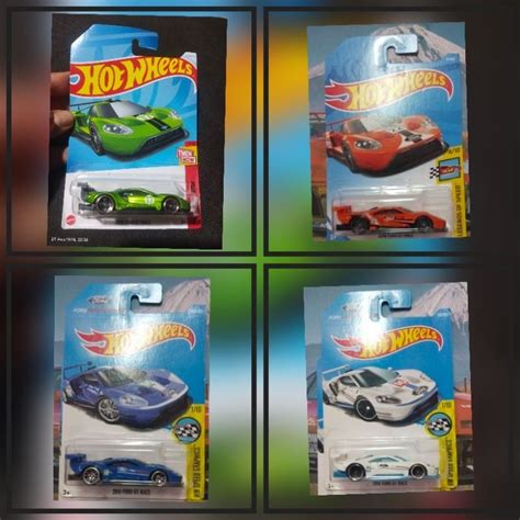 Hot Wheels 2016 Ford Gt Race Hotwheels Shopee Malaysia