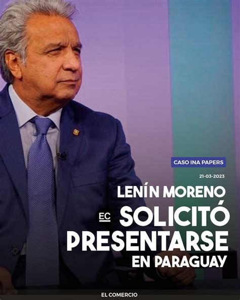 El Comercio on Twitter Lenín Moreno y su esposa deben presentarse