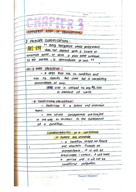 Chapter Law In Obligations And Contracts Studocu