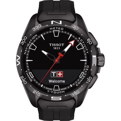 Tissot Mens T Touch Connect Solar Black Titanium Watch T1214204705103