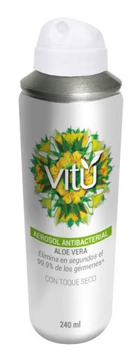 Aerosol Antibacterial Vitú Alcohol Glicerinado X 240 Ml