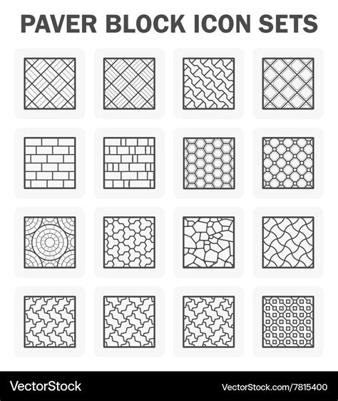 Paver block Royalty Free Vector Image - VectorStock